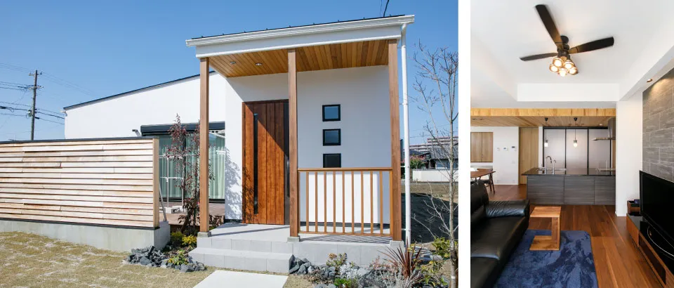 収納はすっきり、こだわりのオープンキッチン。