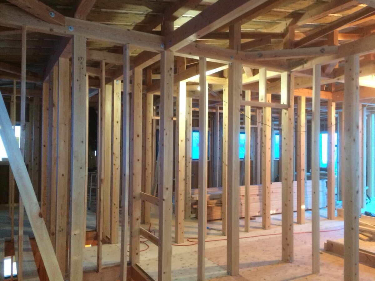 八家モデルハウスついに上棟(^^♪