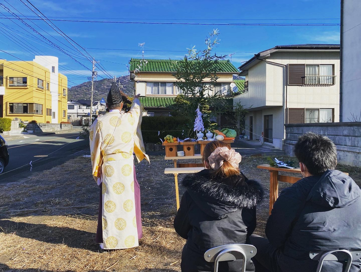 地鎮祭・基礎工事・上棟のお写真です(^^)！
