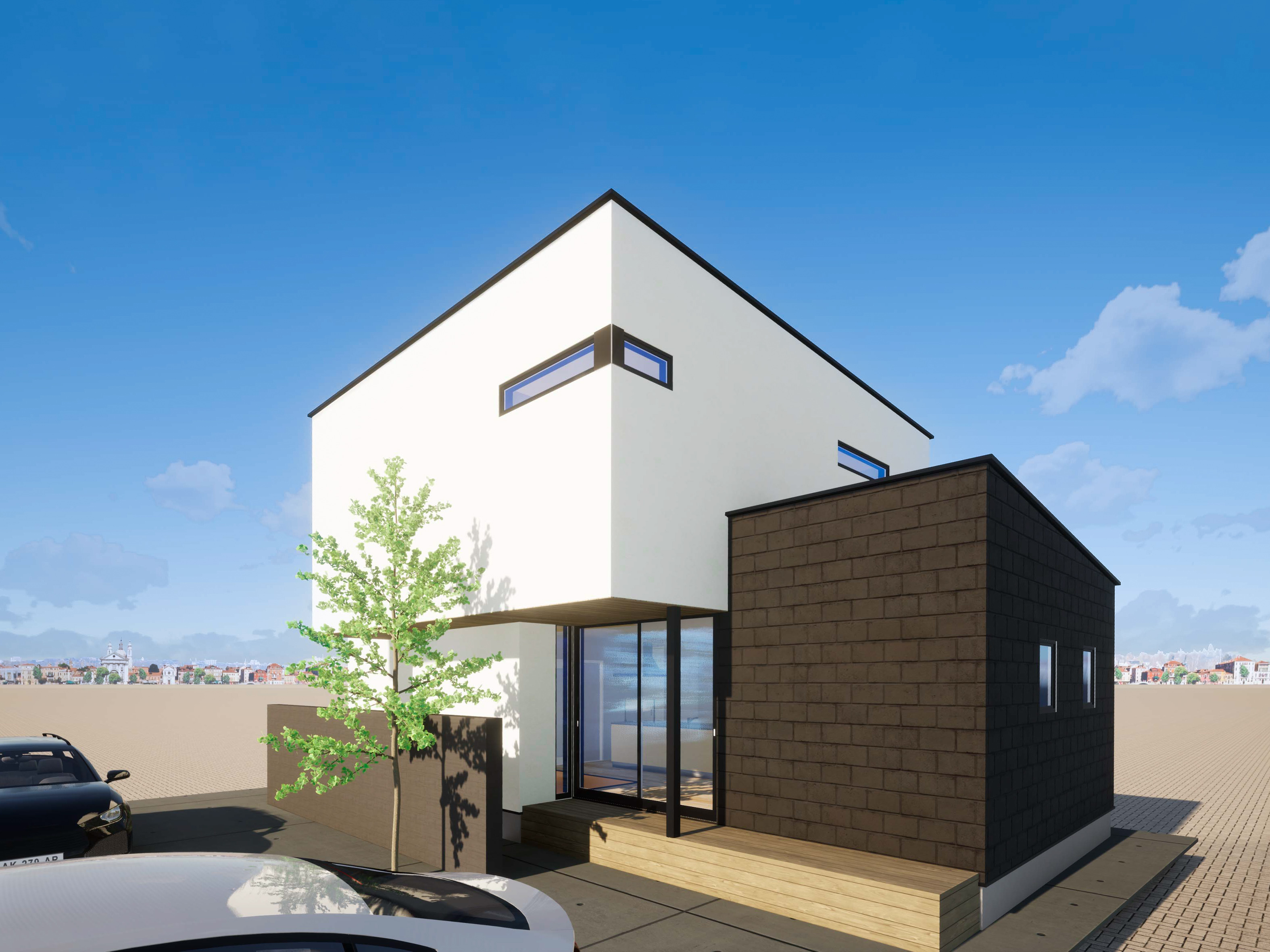 モノトーンで魅せるシンプルモダンなお家