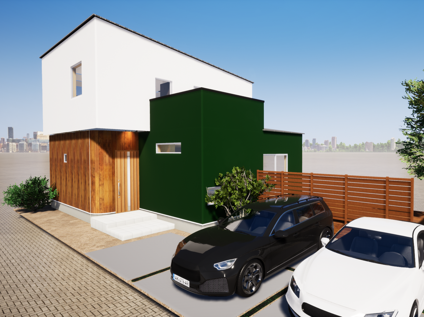 曲線がながれるナチュラルハウス